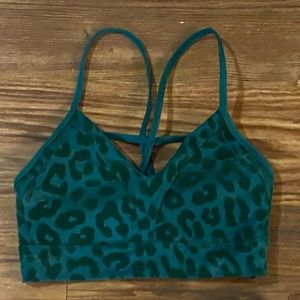 Balance Athletica Women’s lux panther form bra in forest green!
